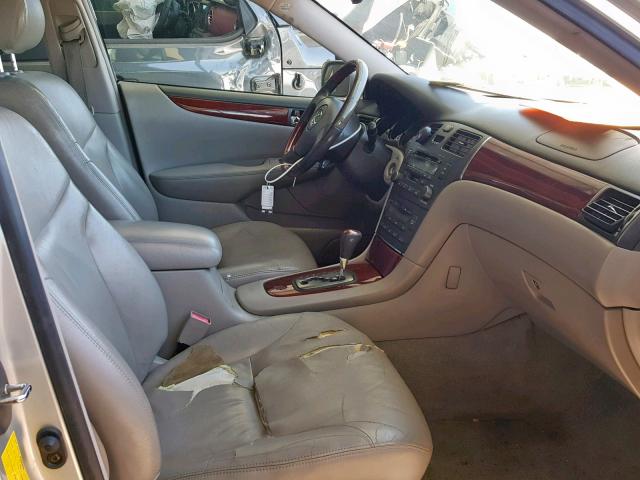 JTHBF30G130143371 - 2003 LEXUS ES 300 SILVER photo 5