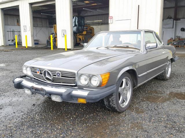 WDB10704412036850 - 1977 MERCEDES-BENZ 450 SL GRAY photo 2