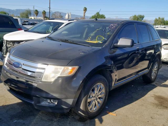 2FMDK48C77BB51004 - 2007 FORD EDGE SEL BLACK photo 2