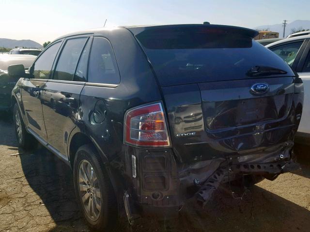 2FMDK48C77BB51004 - 2007 FORD EDGE SEL BLACK photo 3