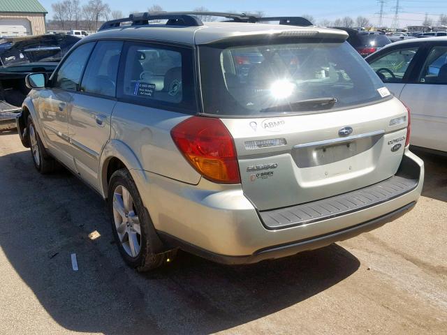 4S4BP86C854310798 - 2005 SUBARU LEGACY OUT TAN photo 3