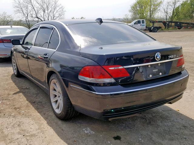 WBAHN03566DD98151 - 2006 BMW 760 LI BLACK photo 3