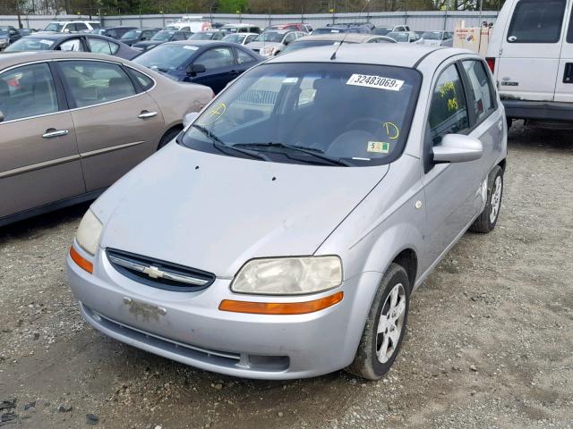 KL1TD66637B742723 - 2007 CHEVROLET AVEO BASE ვერცხლისფერი ფოტო 2