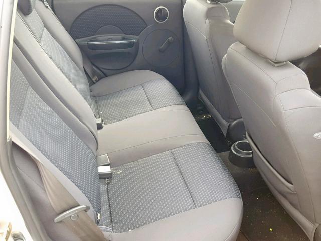 KL1TD66637B742723 - 2007 CHEVROLET AVEO BASE ვერცხლისფერი ფოტო 6