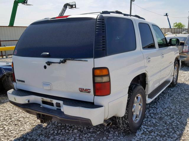 1GKEK63U36J102224 - 2006 GMC YUKON DENA WHITE photo 4