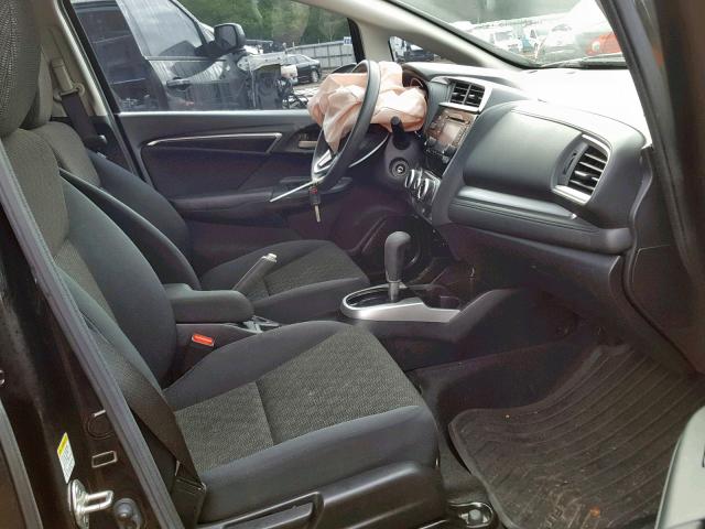 JHMGK5H53GS008306 - 2016 HONDA FIT LX BLACK photo 5