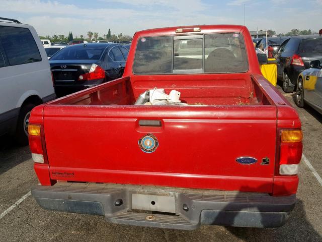 1FTYR10V8XUB89347 - 1999 FORD RANGER RED photo 6