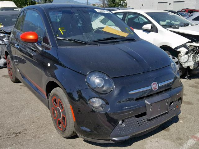 3C3CFFGE1HT565537 - 2017 FIAT 500 ELECTR BLACK photo 1