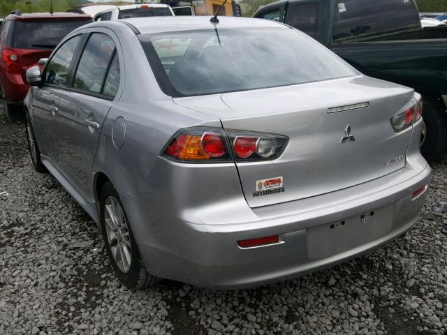 JA32U2FU5GU007000 - 2016 MITSUBISHI LANCER ES SILVER photo 3