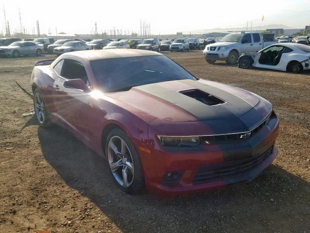 2G1FH1EJ8F9133669 - 2015 CHEVROLET CAMARO SS MAROON photo 1