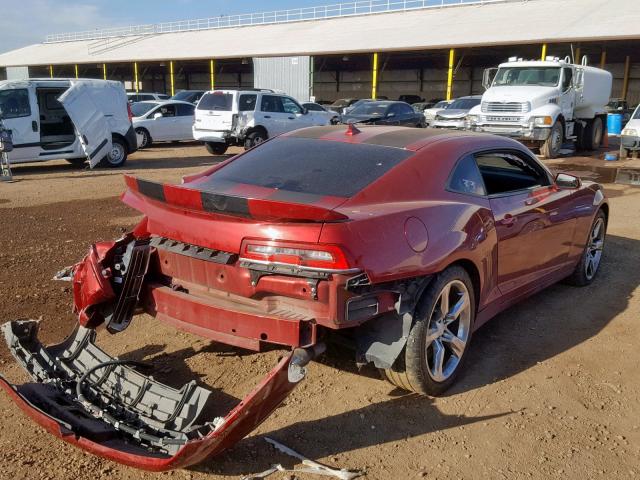 2G1FH1EJ8F9133669 - 2015 CHEVROLET CAMARO SS MAROON photo 4