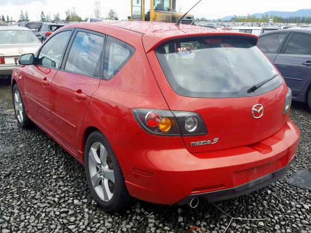 JM1BK143061520845 - 2006 MAZDA 3 HATCHBAC RED photo 3