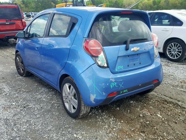 KL8CD6S9XDC584582 - 2013 CHEVROLET SPARK 1LT BLUE photo 3