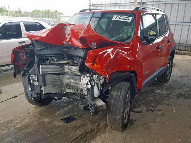 ZACCJBAB6JPH07086 - 2018 JEEP RENEGADE S 红色 照片 2