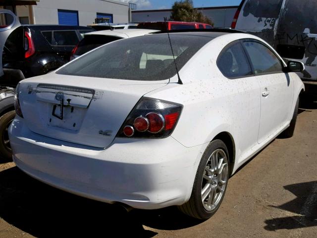 JTKDE167780231415 - 2008 TOYOTA SCION TC WHITE photo 4