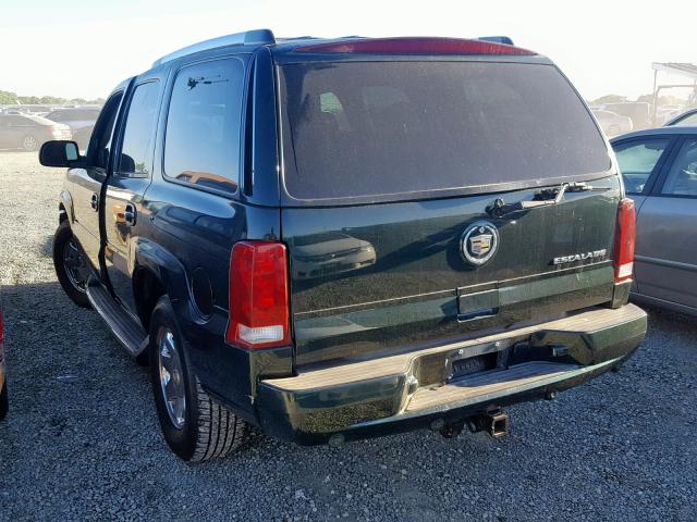 1GYEK63N52R110397 - 2002 CADILLAC ESCALADE L GREEN photo 3