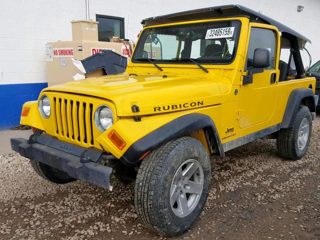 1J4FA64S16P748000 - 2006 JEEP WRANGLER / YELLOW photo 2