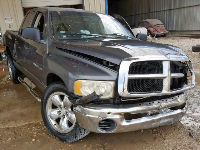 1D7HA18D63S242920 - 2003 DODGE RAM 1500 S GRAY photo 1