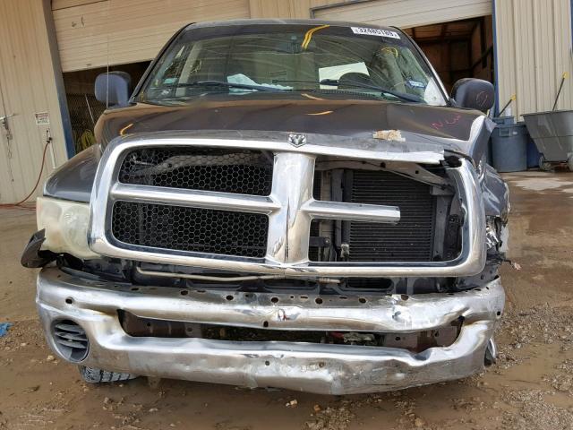 1D7HA18D63S242920 - 2003 DODGE RAM 1500 S GRAY photo 9