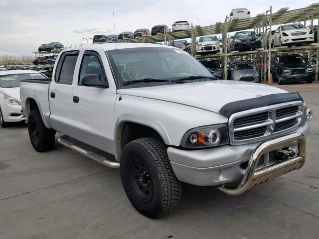 1D7HG48N64S508186 - 2004 DODGE DAKOTA QUA WHITE photo 1