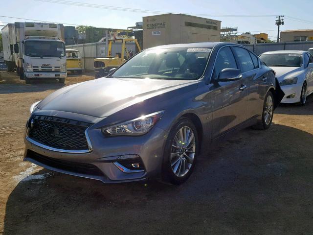 JN1EV7AP8JM363591 - 2018 INFINITI Q50 LUXE GRAY photo 2