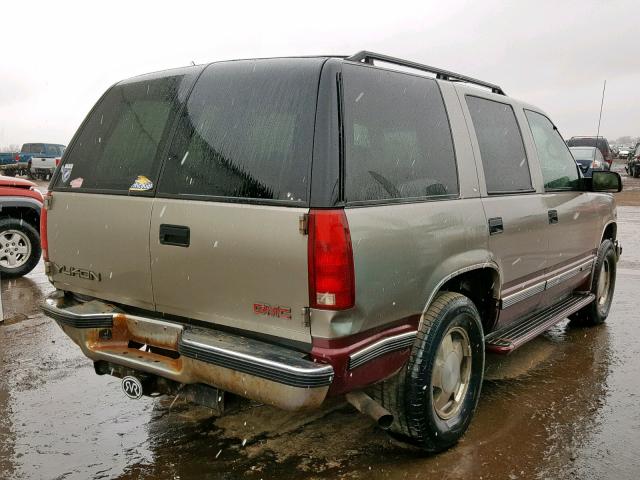 1GKEK13R5XJ707247 - 1999 GMC YUKON GRAY photo 4