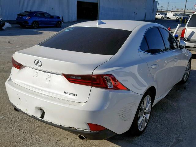 JTHBF1D25E5020391 - 2014 LEXUS IS 250 WHITE photo 4