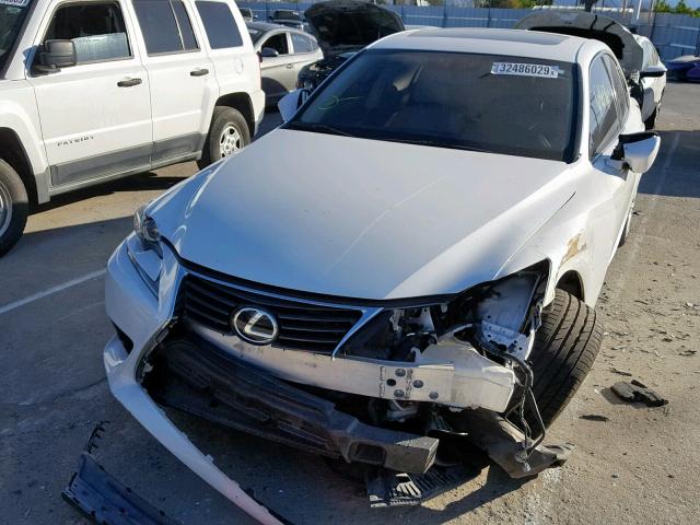 JTHBF1D25E5020391 - 2014 LEXUS IS 250 WHITE photo 9