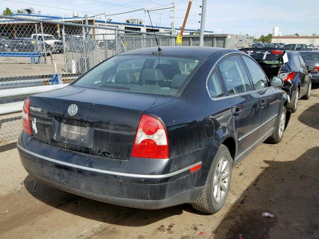 WVWPD63B94E269710 - 2004 VOLKSWAGEN PASSAT GLS BLACK photo 4