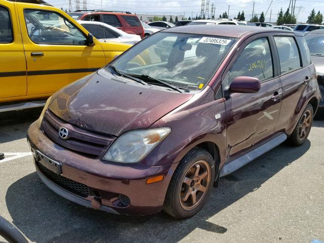 JTKKT624840067785 - 2004 TOYOTA SCION XA PURPLE photo 2