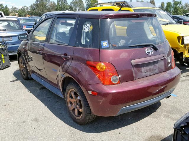 JTKKT624840067785 - 2004 TOYOTA SCION XA PURPLE photo 3