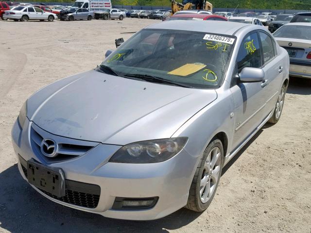 JM1BK324581132231 - 2008 MAZDA 3 S BLACK photo 2