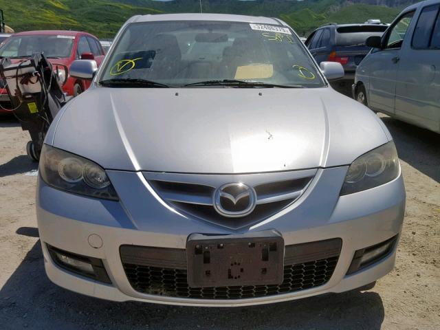 JM1BK324581132231 - 2008 MAZDA 3 S BLACK photo 9