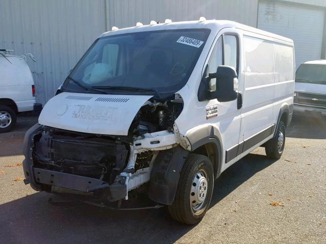 3C6TRVAG7JE103024 - 2018 RAM PROMASTER WHITE photo 2