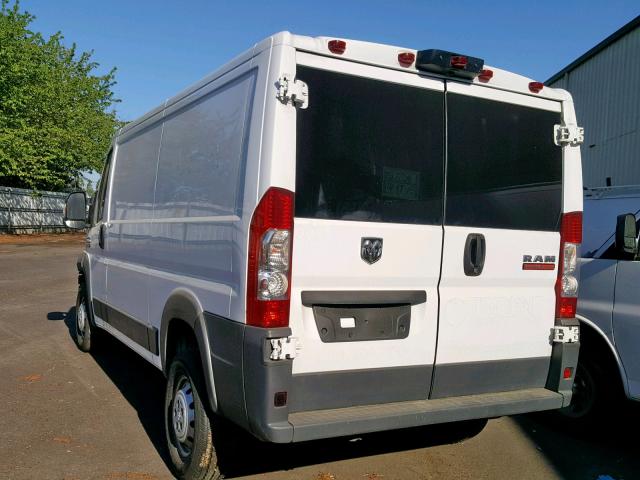 3C6TRVAG7JE103024 - 2018 RAM PROMASTER WHITE photo 3