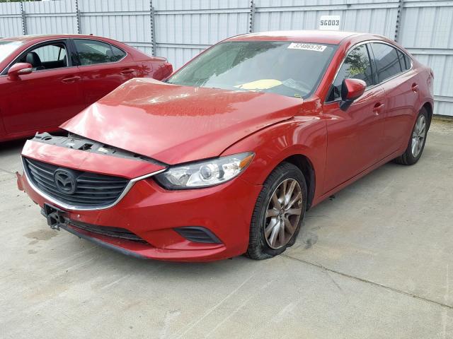 JM1GJ1U51G1404050 - 2016 MAZDA 6 SPORT RED photo 2