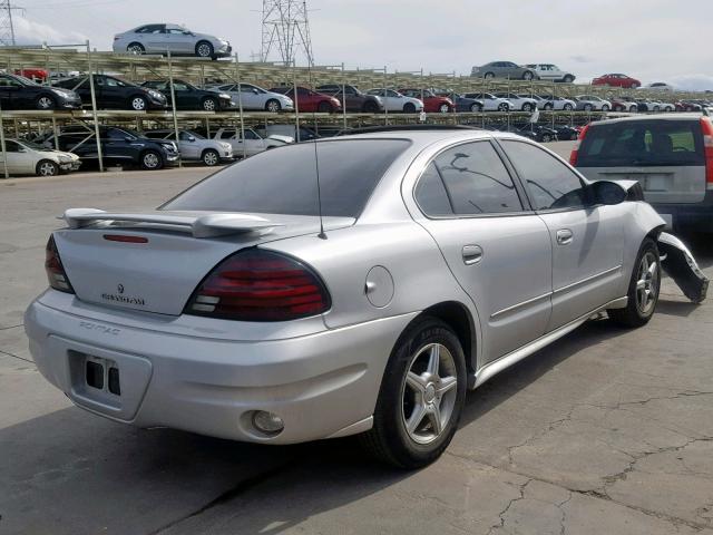 1G2NF52E24C252576 - 2004 PONTIAC GRAND AM S SILVER photo 4