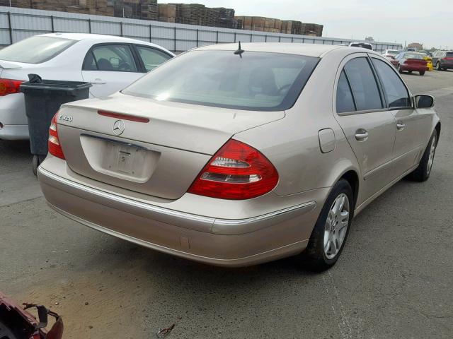 WDBUF65J14A502213 - 2004 MERCEDES-BENZ E 320 GOLD photo 4