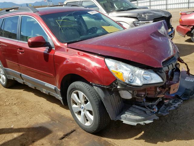 4S4BRDLCXB2443755 - 2011 SUBARU OUTBACK 3. MAROON photo 1