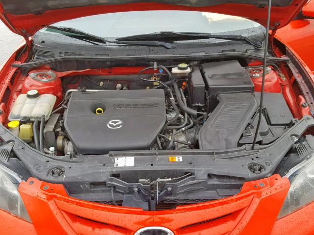 JM1BK323671714280 - 2007 MAZDA 3 S RED photo 7