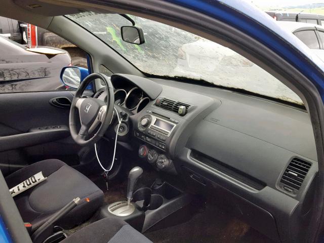 JHMGD38677S066250 - 2007 HONDA FIT S BLUE photo 5