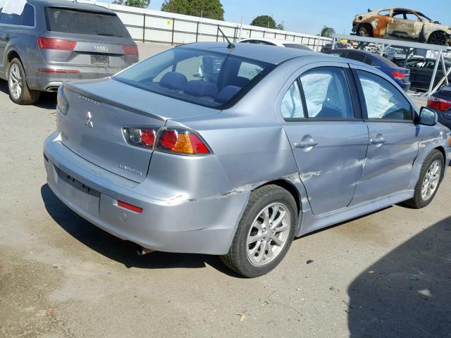 JA32V2FW7CU031453 - 2012 MITSUBISHI LANCER SE SILVER photo 4