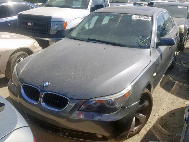 WBANA53545B856286 - 2005 BMW 525 I GRAY photo 2