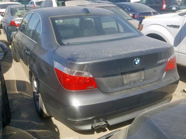 WBANA53545B856286 - 2005 BMW 525 I GRAY photo 3