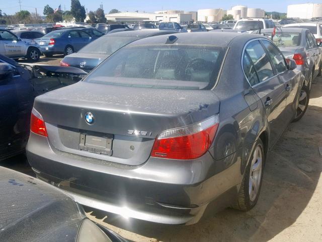 WBANA53545B856286 - 2005 BMW 525 I GRAY photo 4