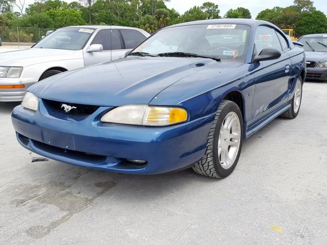 1FAFP42X3WF250996 - 1998 FORD MUSTANG GT BLUE photo 2