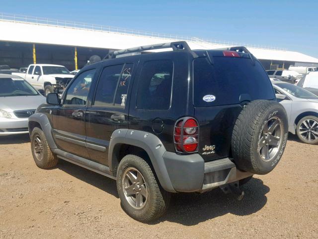 1J4GL38K75W575546 - 2005 JEEP LIBERTY RE BLACK photo 3