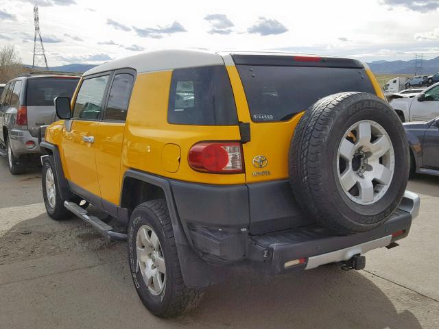 JTEBU11F770079596 - 2007 TOYOTA FJ CRUISER YELLOW photo 3