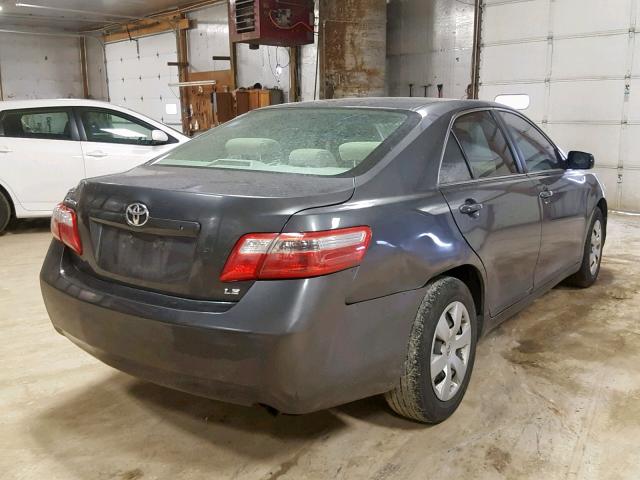 4T4BE46KX8R021681 - 2008 TOYOTA CAMRY CE GRAY photo 4