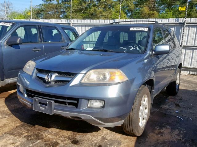 2HNYD18696H536305 - 2006 ACURA MDX TOURIN BLUE photo 2